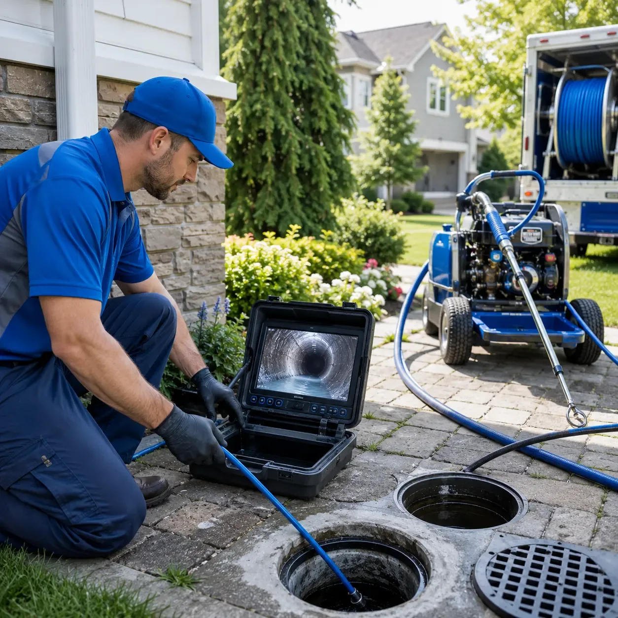 Outdoor drain cleaning professionals serving Economy, IN
